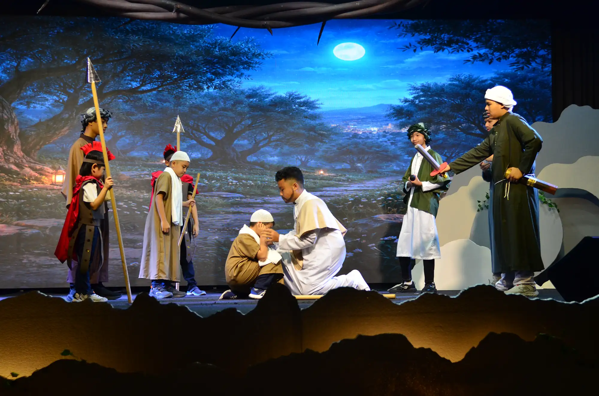 Drama scene Getsemani